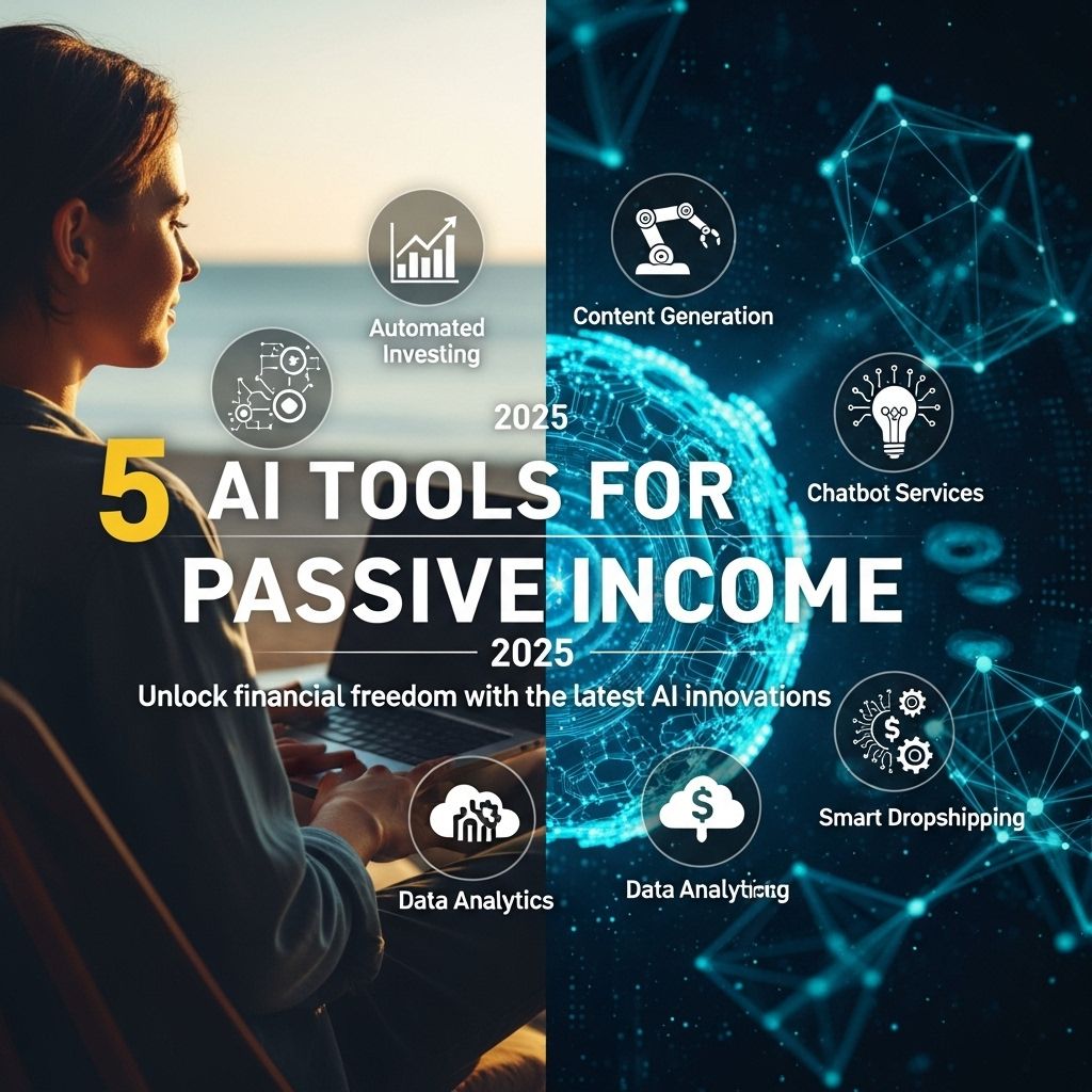 Top 5 AI Tools For Earning Passive Income In 2025 | PSD Freebies Mockups