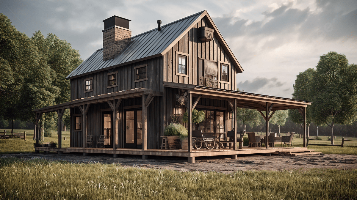 Barn Home Plans Exterior Rustic Barn With Porch Best Small Barn House ...